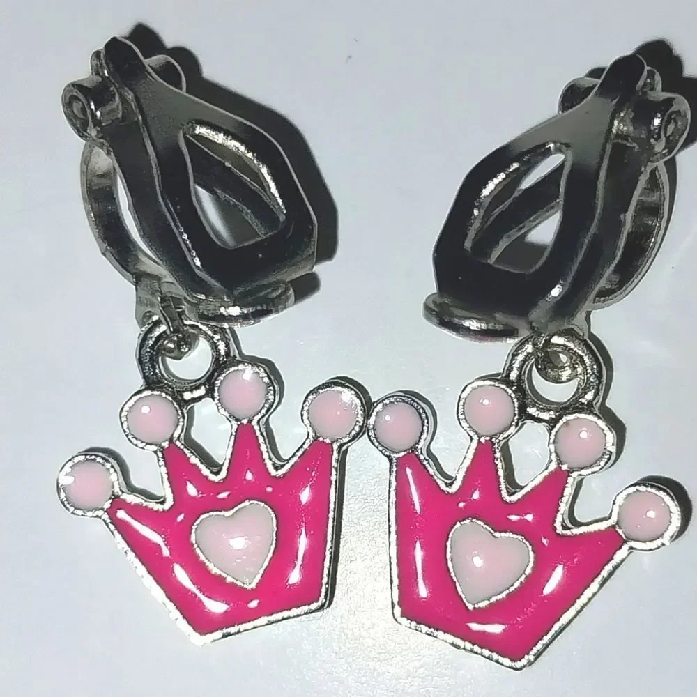 Super cute kid's fashion clip-on earrings